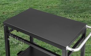 Grillwagen Grilltisch Outdoor Beistelltisch Garten Trolley Outdoorküche Multifunktioneller