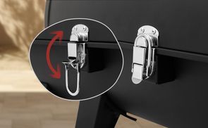 Royal Gourmet Tragbarer Holzkohlegrill - Klappbarer Campinggrill Für Garten & Picknick