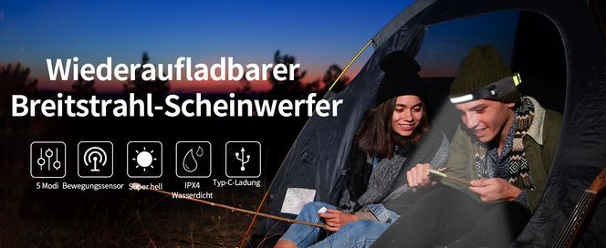 LQWELL Stirnlampe: starke Sicht, wenn es darauf ankommt