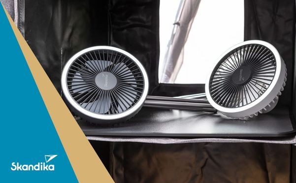 Lampe mit Ventilator Solvind