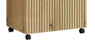 Trendsmart Waschbeckenunterschrank PureBliss – 80x64x42 Cm, Auf Rollen, In Evoke Eiche & Schwarz
