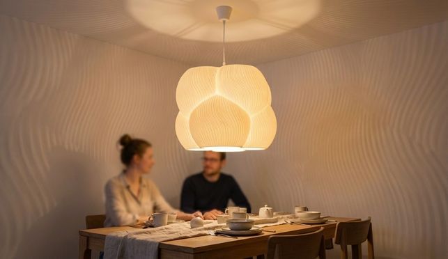 Bubble Lampenschirm — Licht trifft organische Seifenblasenform