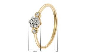 Diamantbesatz mit differenzierter Fassung