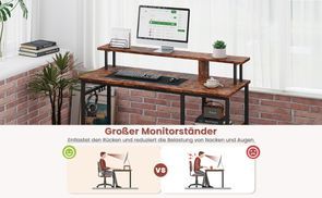 Computertisch mit Monitorständer