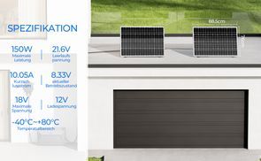 Technische Daten – 150W Solarmodul