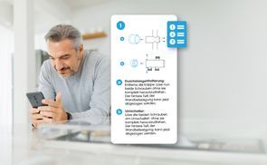 Einfache Installation dank Einbauanleitung