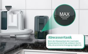 Höchstwasserstandslinie zur Vermeidung von Wasserlecks