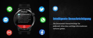 Multifunktionale Smartwatch mit Informationsbenachrichtigung