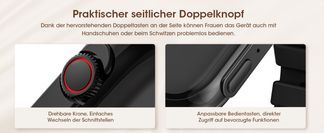 Praktischer Doppelknopf für mühelose Bedienung