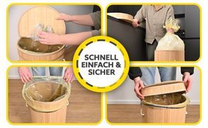 Schnell, einfach & sicher – praktischer Gelber Sack Ständer