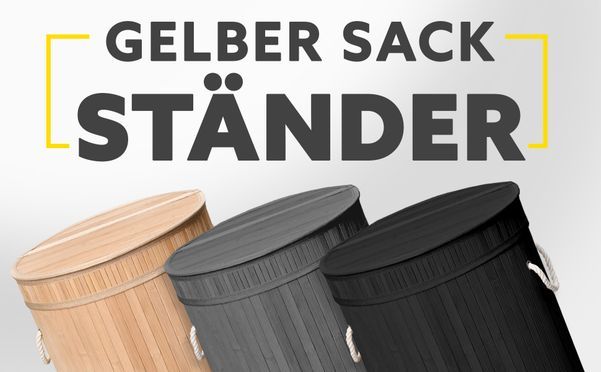 Pfandflaschensammler, Wäschesack & Gelber Sack Ständer – 3 in 1 Lösung