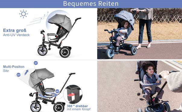 Kinderdreirad mit 360° Sitz