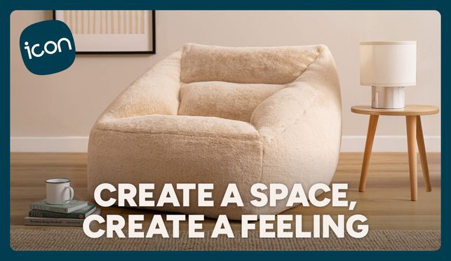 Weiche Sitzgelegenheiten zum Hineinsinken