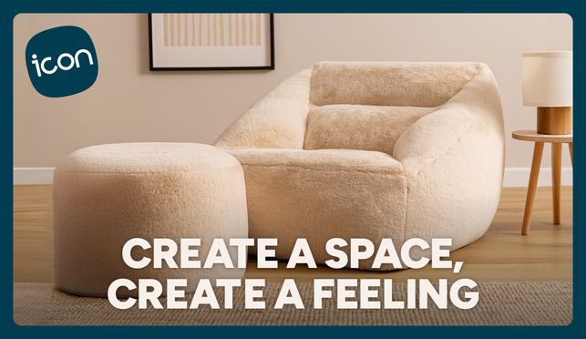 Weiche Sitzgelegenheiten zum Hineinsinken