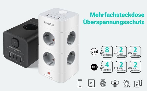 OZAVO Mehrfachsteckdose