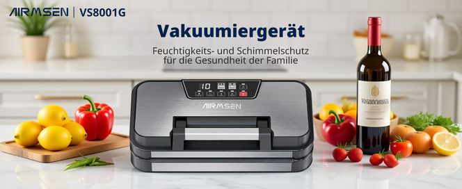 AIRMSEN 8 in 1 Vakuumiergerät mit Inflate Funktion