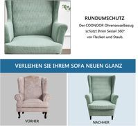 Produktbild von Sesselüberwürfe Elastisch 3-teilig Sesselbezug Ohrensessel Überzug Mit Ottomane Schonbezug Ohrensessel Bezug Bezug Sesselhusse Stretch Husse Für Ohrensessel ( Color : #13 , Size