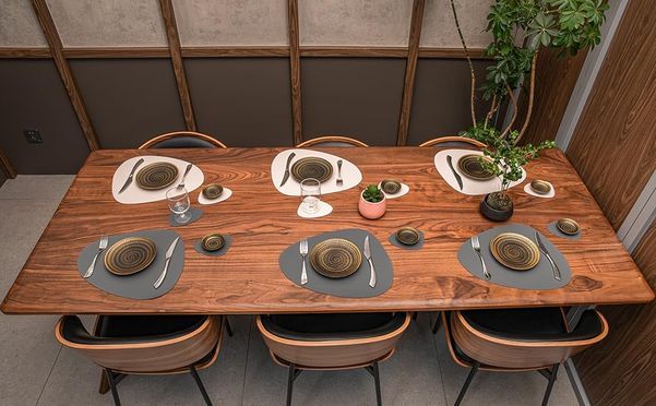 RENMTURE Tischsets Aus Kunstleder – Rutschfest, Wasserabweisend Für Küche, Büro, Café (4 Stück)