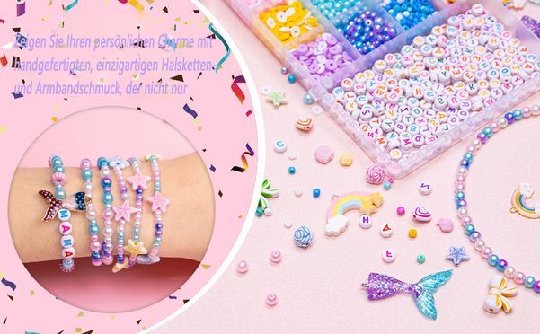 2300 Stück Perlen Set Für DIY Armbänder – Bunte Polymer Clay Beads Für Kinder, Basteln & Schmuck Selber Machen