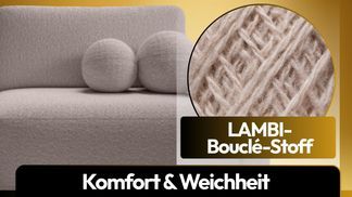 LAMBI Bouclé Stoff – luxuriöser Komfort & Weichheit
