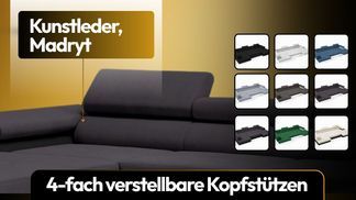 4 fach verstellbare Kopfstützen für individuellen Komfort