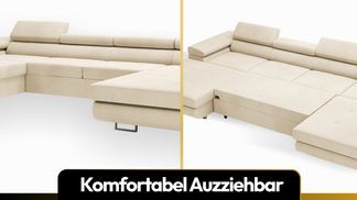 Sofa VENUS mit ausziehbarer Schlaffunktion