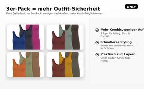 Drei Tops, unzählige Looks