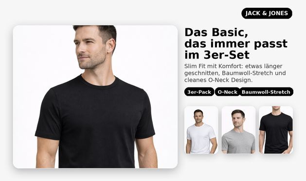 Das Basic, das immer passt – im 3er Set