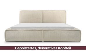 Gepolstertes, dekoratives Kopfteil