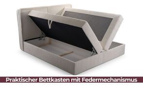 Viel Stauraum dank praktischem Bettkasten