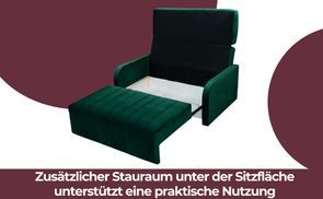 Stauraum unter dem Sitz