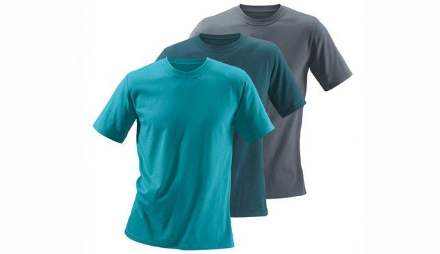 Perfekt gestylt mit dem vielseitigen Rundhalsshirt im 3er Pack