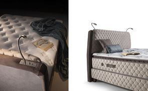 Kopfteil mit integriertem USB Ladeanschluss & Leselampe