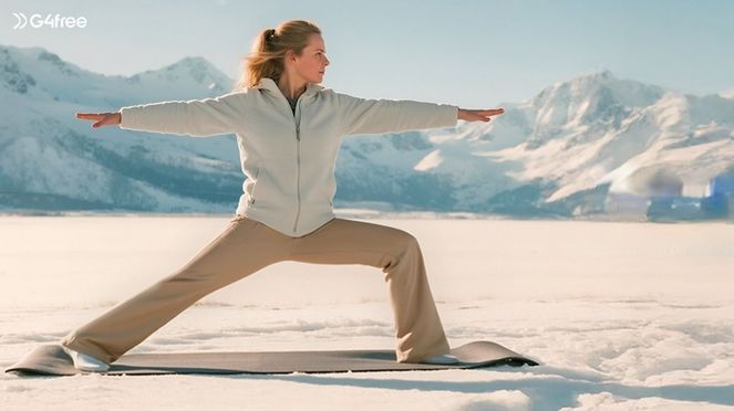 G4FREE Fleecegefütterte Schlagleggings für Damen, Yogahose