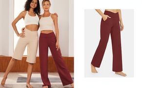 Bequeme Hose mit weitem Bein