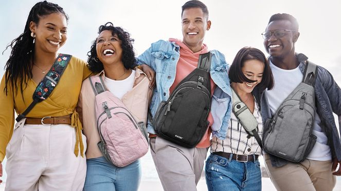 G4Free Sling Bag Umhängetasche mit RFID Schutz für Alltag & Sport