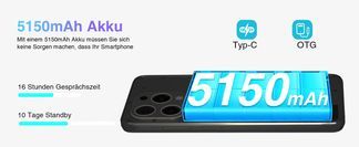 5150mAh Akku mit großer Kapazität