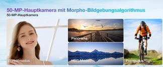 50MP AI Kamera für professionelle Fotos