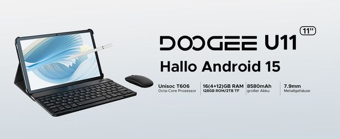 DOOGEE U11 Tablet 11 Zoll – 8 in 1 Kit
