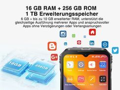 Bis zu 16 GB RAM + 256 GB Speicher