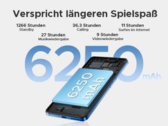 6250 mAh großer Akku + 8,6 mm dünn + OTG