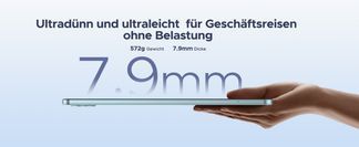 Ultradünnes Gehäusedesign: 7,9 mm