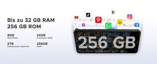 32 GB RAM + 256 GB ROM