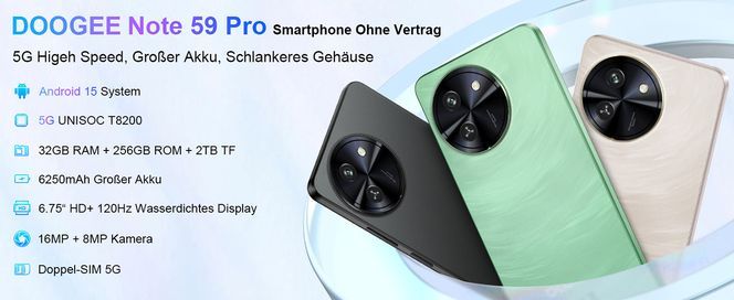 Smartphone mit 5G und Android 15