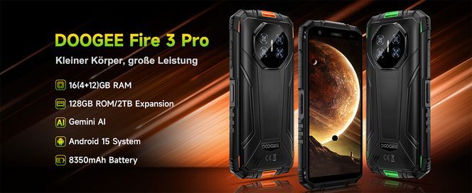 DOOGEE Fire 3 Pro Outdoor Handy Kraftvoller Schlag,immer ein Knaller