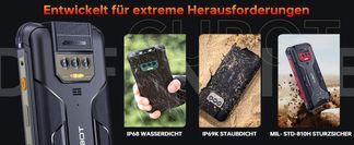 Ein Outdoor Smartphone, das harte Outdoor standhält