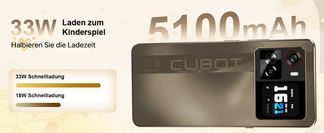 Lange Akkulaufzeit dank 5100mAh Akku