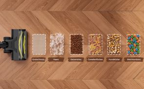 Mit kraftvoller 70000PA Saugkraft 