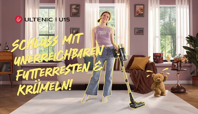 Ultenic 15UL – Ihre smarte Reinigungslösung für ein sauberes Zuhause.