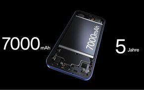 7000 mAh Akku + 80 W SUPERVOOC Schnellladefunktion